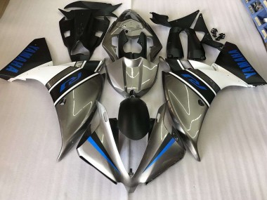 Carenado Moto R1 2012-2014 - Plata Azul