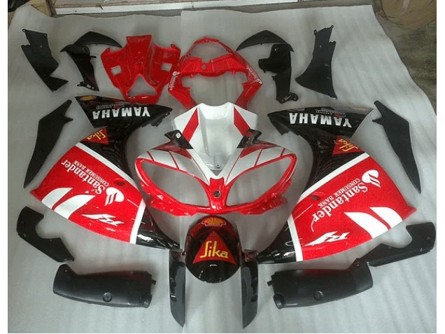 Carenado Moto R1 2012-2014 - Rojo Blanco & Negro Graphic Carenado Moto R1 2012-2014 - Rojo Blanco & Negro Graphic