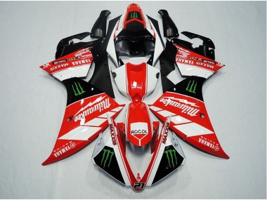 Carenado Moto R1 2012-2014 - Rojo Blanco Rocol