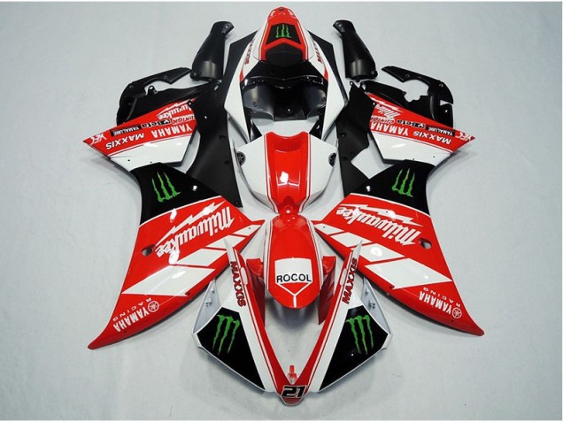 Carenado Moto R1 2012-2014 - Rojo Blanco Rocol Carenado Moto R1 2012-2014 - Rojo Blanco Rocol