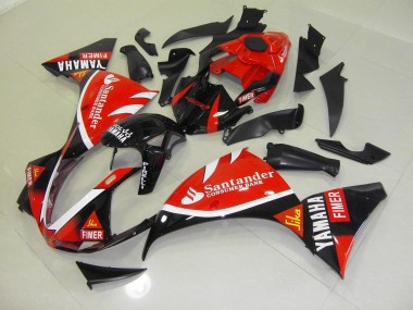 Carenado Moto R1 2012-2014 - Rojo Negro Santander