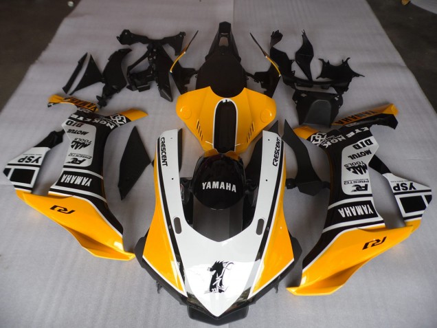 Carenado Moto R1 2015-2019 - Amarillo Blanco Negro Carenado Moto R1 2015-2019 - Amarillo Blanco Negro
