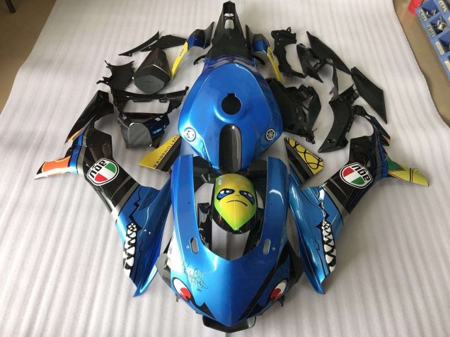 Carenado Moto R1 2015-2019 - Azul Tiburón Carenado Moto R1 2015-2019 - Azul Tiburón
