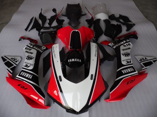 Carenado Moto R1 2015-2019 - Rojo Blanco Negro Carenado Moto R1 2015-2019 - Rojo Blanco Negro