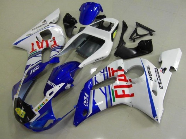 Carenado Moto R6 1998-2002 - Azul Blanco Fiat Carenado Moto R6 1998-2002 - Azul Blanco Fiat