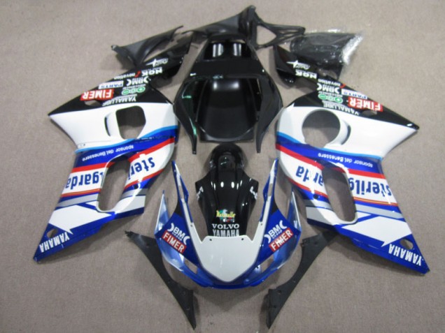 Carenado Moto R6 1998-2002 - BM FIMER VOLVO Azul Blanco Negro Carenado Moto R6 1998-2002 - BM FIMER VOLVO Azul Blanco Negro