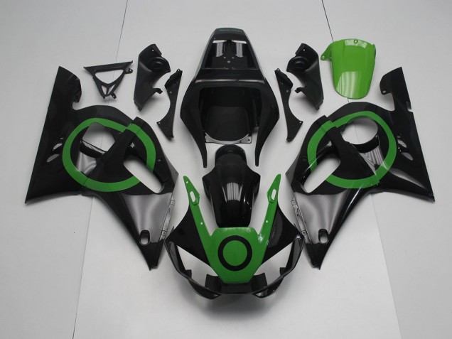 Carenado Moto R6 1998-2002 - Negro Verde Círculo Carenado Moto R6 1998-2002 - Negro Verde Círculo
