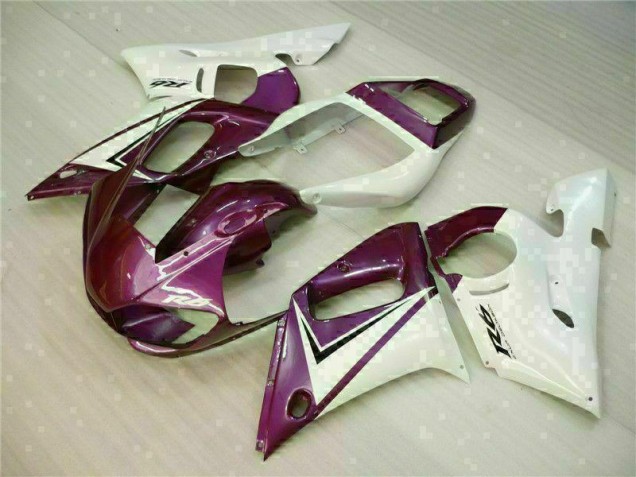 Carenado Moto R6 1998-2002 - Púrpura Blanco Carenado Moto R6 1998-2002 - Púrpura Blanco