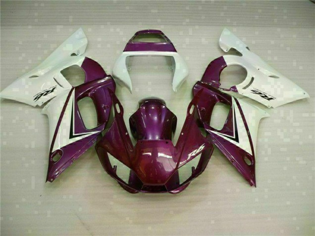 Carenado Moto R6 1998-2002 - Púrpura Blanco Carenado Moto R6 1998-2002 - Púrpura Blanco