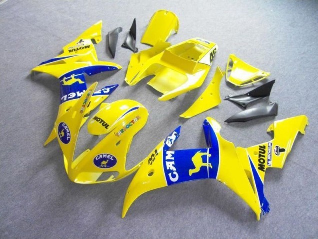 Carenado Moto R6 2003-2005 - Amarillo Azul Motul Camello Carenado Moto R6 2003-2005 - Amarillo Azul Motul Camello