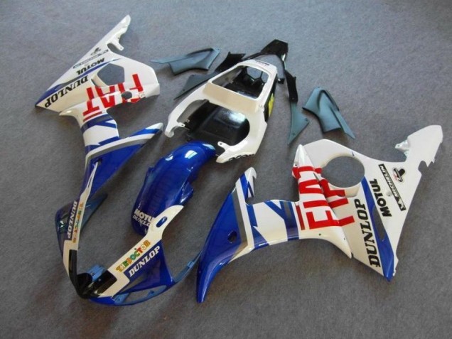 Carenado Moto R6 2003-2005 - Azul Blanco Fiat Carenado Moto R6 2003-2005 - Azul Blanco Fiat