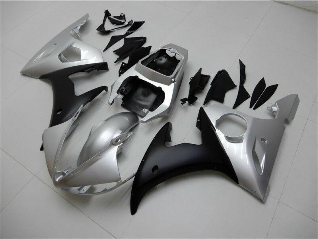 Carenado Moto R6 2003-2005 - Plata Negro Carenado Moto R6 2003-2005 - Plata Negro