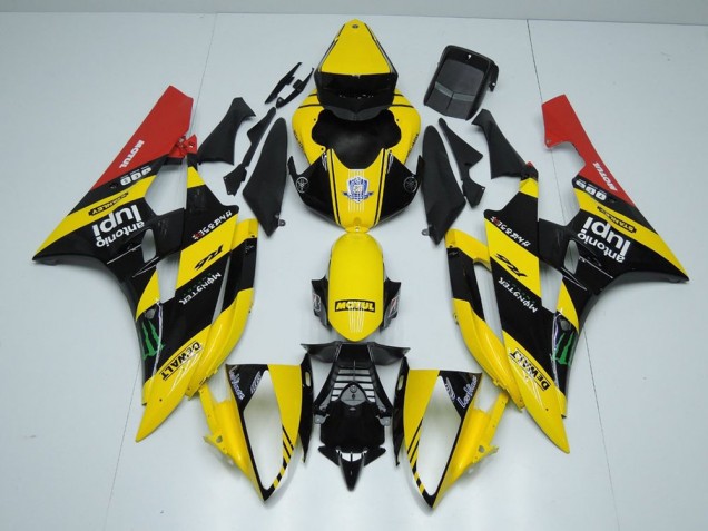 Carenado Moto R6 2006-2007 - Amarillo Negro Monster Carenado Moto R6 2006-2007 - Amarillo Negro Monster