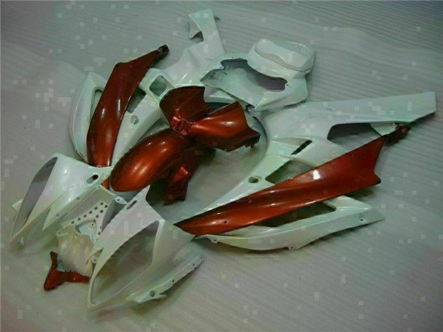 Carenado Moto R6 2006-2007 - Blanco Marrón Carenado Moto R6 2006-2007 - Blanco Marrón