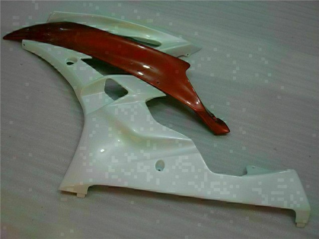 Carenado Moto R6 2006-2007 - Blanco Marrón Carenado Moto R6 2006-2007 - Blanco Marrón