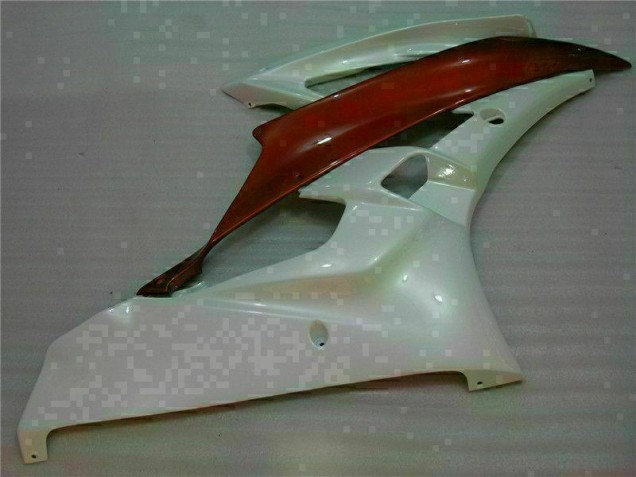 Carenado Moto R6 2006-2007 - Blanco Marrón Carenado Moto R6 2006-2007 - Blanco Marrón