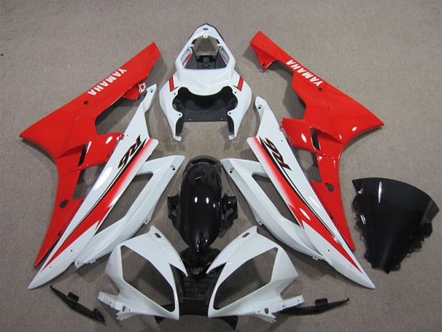 Carenado Moto R6 2006-2007 - Blanco Negro Rojo Carenado Moto R6 2006-2007 - Blanco Negro Rojo