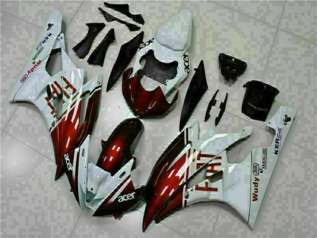 Carenado Moto R6 2006-2007 - Marrón Blanco Carenado Moto R6 2006-2007 - Marrón Blanco