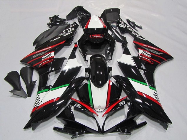 Carenado Moto R6 2006-2007 - Negro Rojo Verde Carenado Moto R6 2006-2007 - Negro Rojo Verde