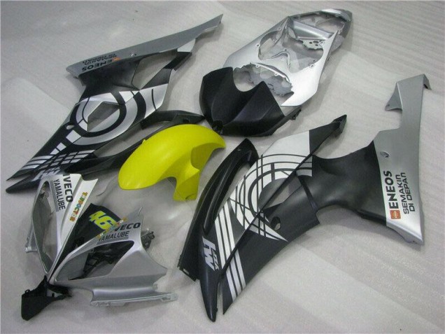 Carenado Moto R6 2008-2016 - Amarillo Negro Plata Carenado Moto R6 2008-2016 - Amarillo Negro Plata