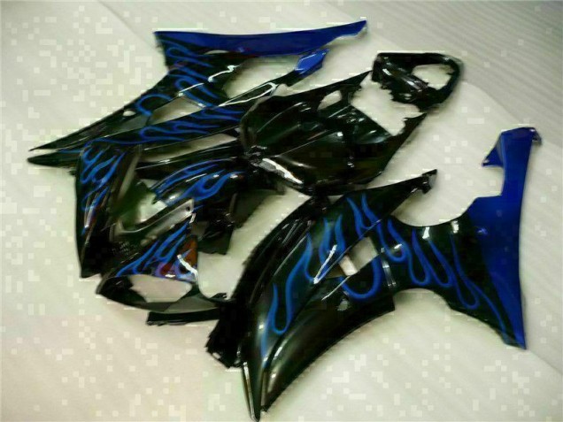 Carenado Moto R6 2008-2016 - Azul Llama Negro Carenado Moto R6 2008-2016 - Azul Llama Negro