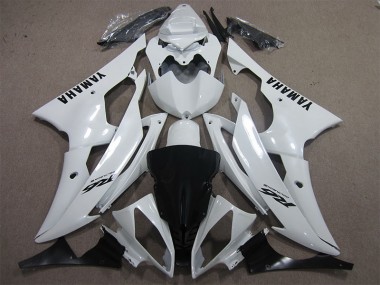 Carenado Moto R6 2008-2016 - Blanco Negro Calcomanía