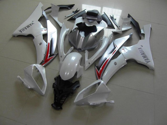 Carenado Moto R6 2008-2016 - Blanco Perla Plata Carenado Moto R6 2008-2016 - Blanco Perla Plata