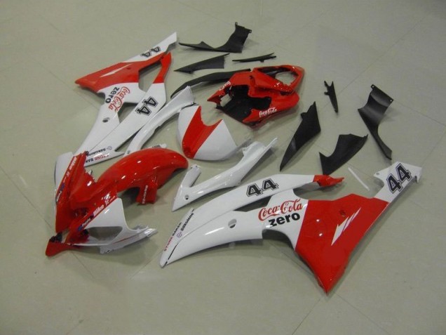 Carenado Moto R6 2008-2016 - Blanco Rojo Coca Cola Zero 44 Carenado Moto R6 2008-2016 - Blanco Rojo Coca Cola Zero 44