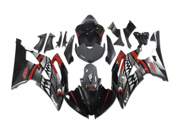 Carenado Moto R6 2008-2016 - Gris Rojo Tiburón Carenado Moto R6 2008-2016 - Gris Rojo Tiburón