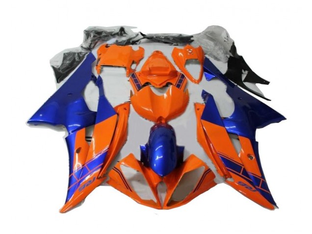 Carenado Moto R6 2008-2016 - Naranja Azul Carenado Moto R6 2008-2016 - Naranja Azul