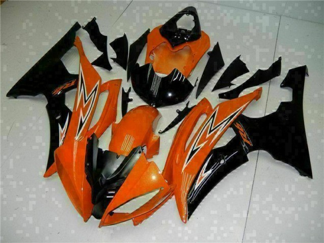 Carenado Moto R6 2008-2016 - Naranja Negro Carenado Moto R6 2008-2016 - Naranja Negro