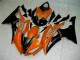 Carenado Moto R6 2008-2016 - Naranja Negro Carenado Moto R6 2008-2016 - Naranja Negro