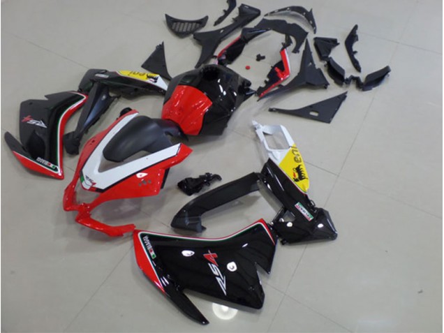 Carenado Moto RS4 50 125 2011-2018 - Negro Rojo Blanco Carenado Moto RS4 50 125 2011-2018 - Negro Rojo Blanco
