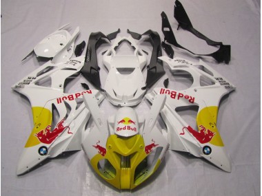 Carenado Moto S1000RR 2009-2014 - Amarillo Blanco RedBull