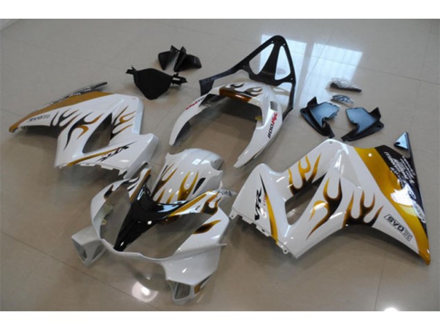 Carenado Moto VFR 800 2002-2013 - Blanco Oro Llama Carenado Moto VFR 800 2002-2013 - Blanco Oro Llama