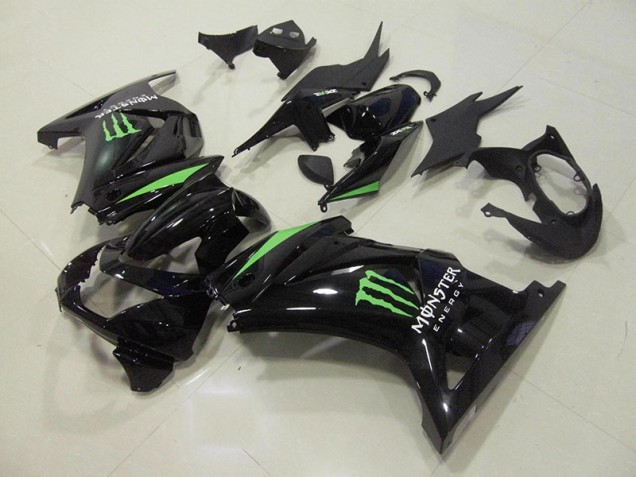 Carenado Moto ZX 250R 2008-2012 - Negro Verde Monster Energy Carenado Moto ZX 250R 2008-2012 - Negro Verde Monster Energy