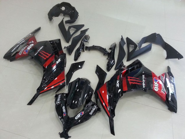 Carenado Moto ZX 300R 2013-2016 - Negro Rojo Monster Carenado Moto ZX 300R 2013-2016 - Negro Rojo Monster