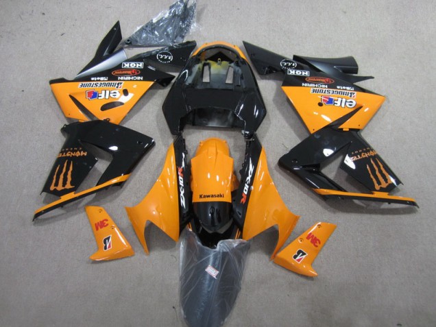 Carenado Moto ZX10R 2003-2005 - Negro Naranja 3M Monster Carenado Moto ZX10R 2003-2005 - Negro Naranja 3M Monster