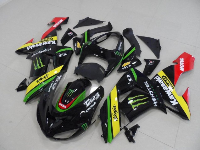 Carenado Moto ZX10R 2006-2007 - Negro Amarillo Monster Carenado Moto ZX10R 2006-2007 - Negro Amarillo Monster