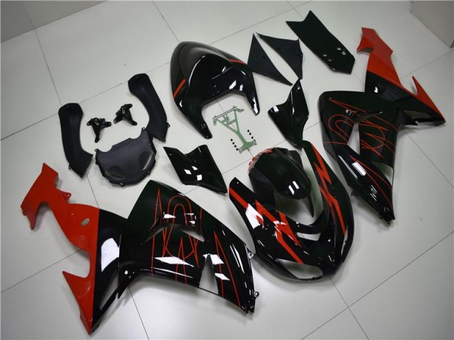 Carenado Moto ZX10R 2006-2007 - Negro Rojo Carenado Moto ZX10R 2006-2007 - Negro Rojo