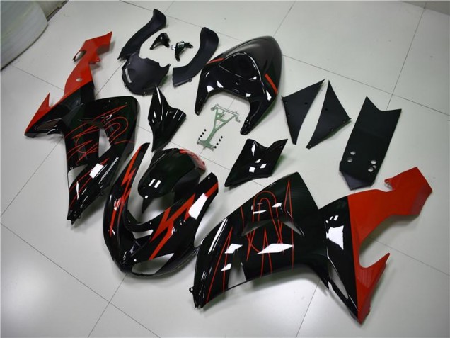 Carenado Moto ZX10R 2006-2007 - Negro Rojo Carenado Moto ZX10R 2006-2007 - Negro Rojo