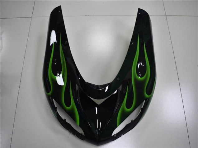 Carenado Moto ZX10R 2006-2007 - Negro Verde Llama Carenado Moto ZX10R 2006-2007 - Negro Verde Llama