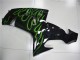 Carenado Moto ZX10R 2006-2007 - Negro Verde Llama Carenado Moto ZX10R 2006-2007 - Negro Verde Llama