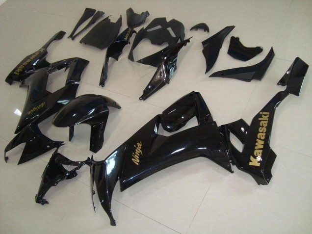 Carenado Moto ZX10R 2008-2010 - Brillante Negro con Oro Pegatinas Carenado Moto ZX10R 2008-2010 - Brillante Negro con Oro Pegatinas
