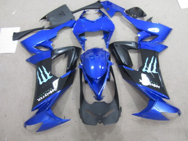 Carenado Moto ZX10R 2008-2010 - Negro Azul Monster Carenado Moto ZX10R 2008-2010 - Negro Azul Monster
