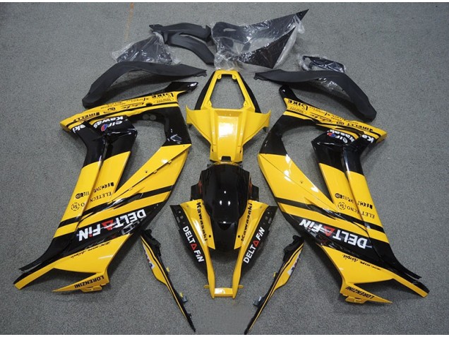 Carenado Moto ZX10R 2011-2015 - Amarillo Negro Delt Fin Carenado Moto ZX10R 2011-2015 - Amarillo Negro Delt Fin