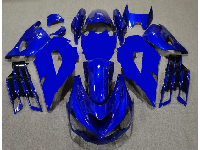 Carenado Moto ZX14R ZZR 1400 2012-2021 - Azul Negro Carenado Moto ZX14R ZZR 1400 2012-2021 - Azul Negro