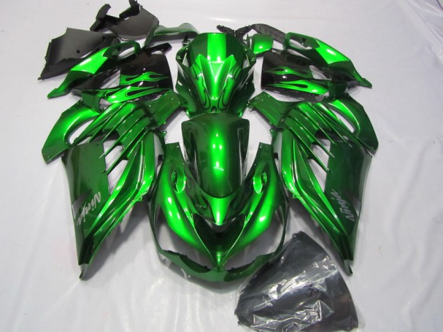 Carenado Moto ZX14R ZZR 1400 2012-2021 - Verde Blanco Ninja Calcomanía Carenado Moto ZX14R ZZR 1400 2012-2021 - Verde Blanco Ninja Calcomanía