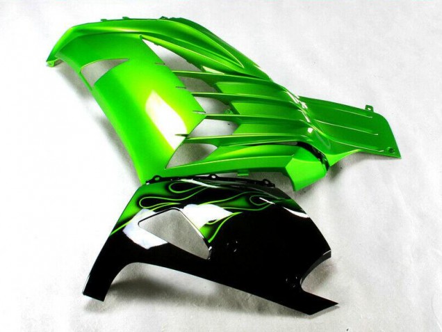 Carenado Moto ZX14R ZZR 1400 2012-2021 - Verde Negro Carenado Moto ZX14R ZZR 1400 2012-2021 - Verde Negro