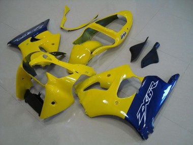 Carenado Moto ZX6R 2000-2002 - Amarillo Azul